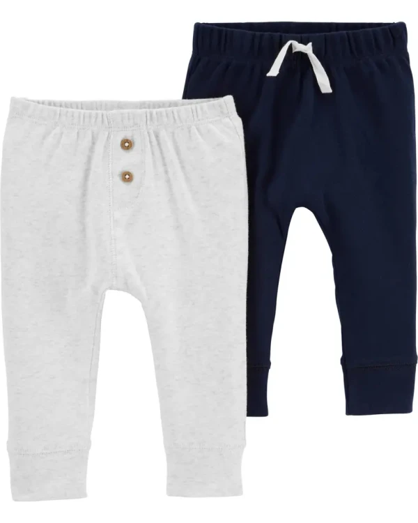 CARTER'S Tepláky Grey&Navy chlapec LBB 2ks 18m