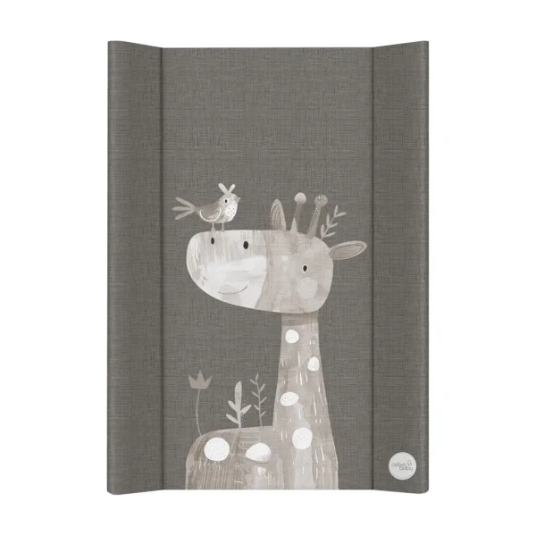 CEBA BABY Podložka prebaľovacia 2-hranná s pevnou doskou (50x70) Basic Friendly Giraffe