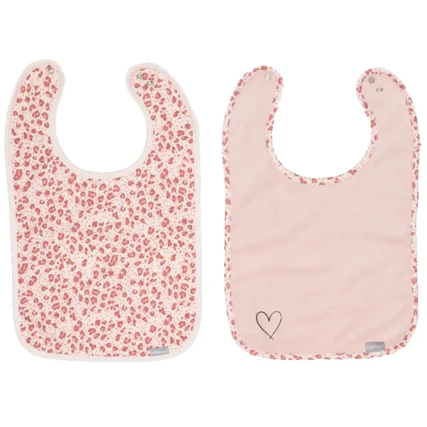 Bebe-Jou Podbradníčky Bébé-Jou Leopard Pink 2 ks