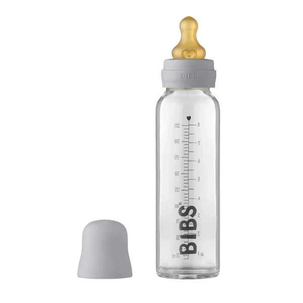 BIBS Baby Bottle sklenená fľaša 225ml Cloud