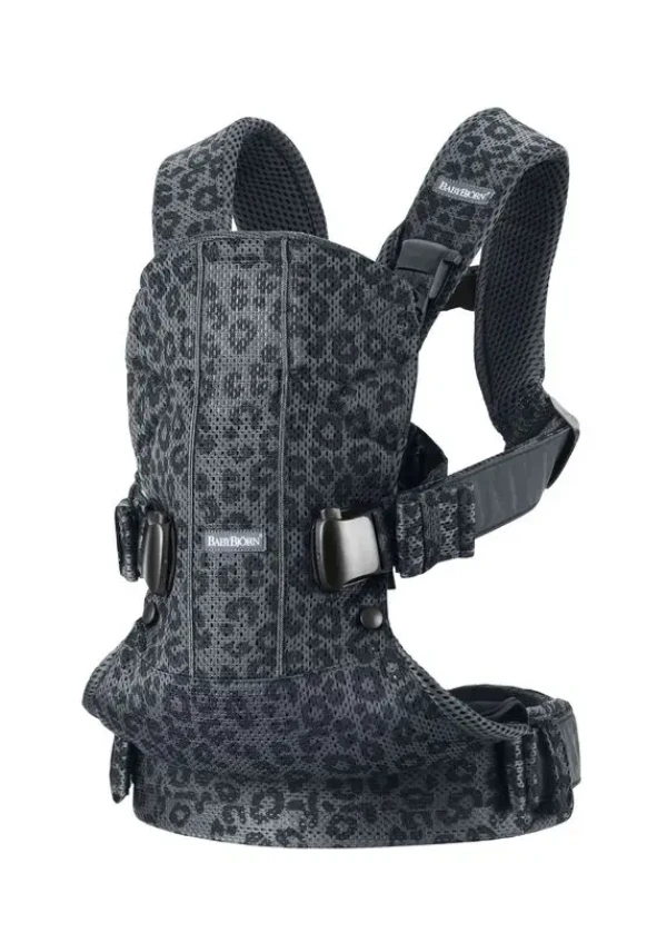 BABYBJORN ONE Ergonomické nosidlo Antracit/Leopard 3D Mesh