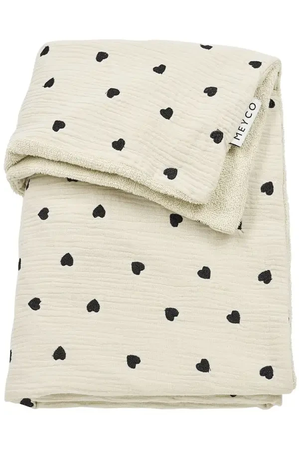 Meyco Mušelínová prikrývka Sweet Heart 75x100 - Soft sand