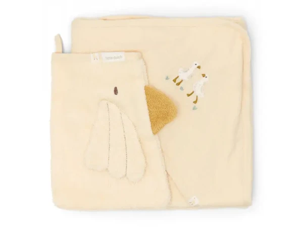 Little Dutch Darčeková sada s osuškou Husa Newborn Naturals