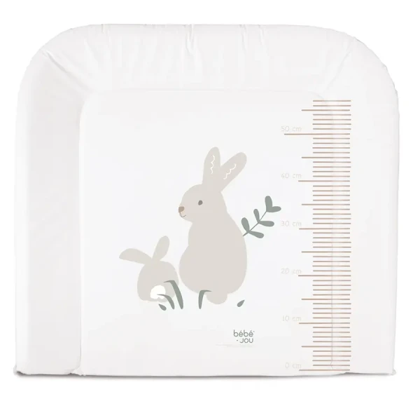 Bébé-Jou Prebaľovacia podložka dvojstranná Bunnie Lines, 72x77cm