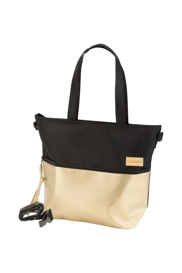 Bomimi TAŠKA na kočík, GOLDEN ekokoža/BLACK