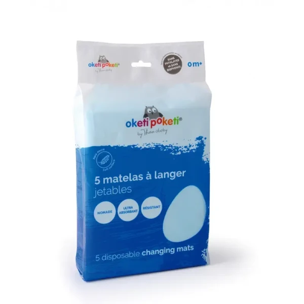 THERMOBABY Jednorázová prebalovacia podložka 5 ks, White