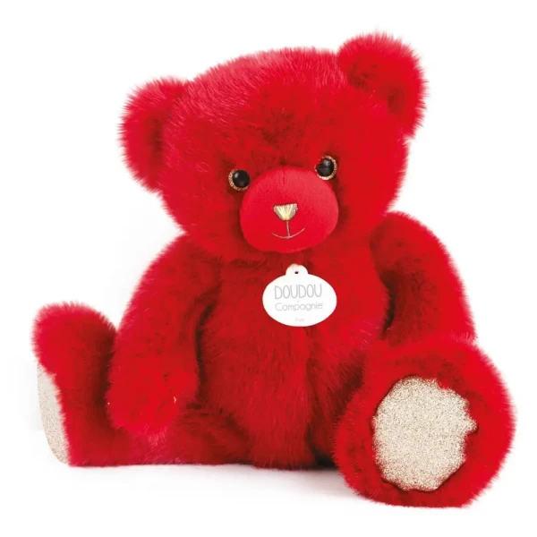 DouDou et Compagnie LP Medveď červený 30cm