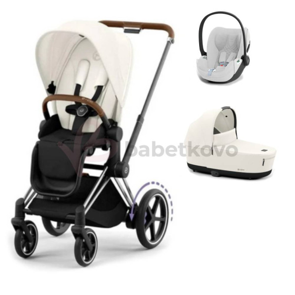 CYBEX E-PRIAM 3-kombinácia CHROME BROWN Off White