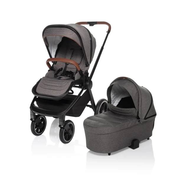 ZOPA SET Športový kočík Move Cross + vanička XL + adaptéry, Iron Grey/Black