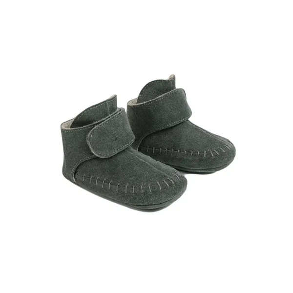 LODGER capačky Walker Moccasin Gunmetal 6-12 m