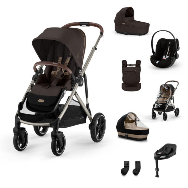 Cybex Gazelle S BUNDLE SET XL + nosič AMYA 2026 -  Chocolate Brown - Taupe Rám