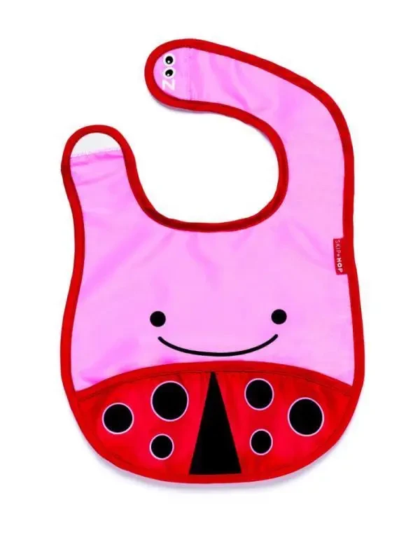 SKIP HOP Zoo Podbradník vodeodolný Lienka 6 m+