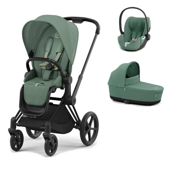 CYBEX PRIAM 3-kombinácia MATT BLACK Leaf Green