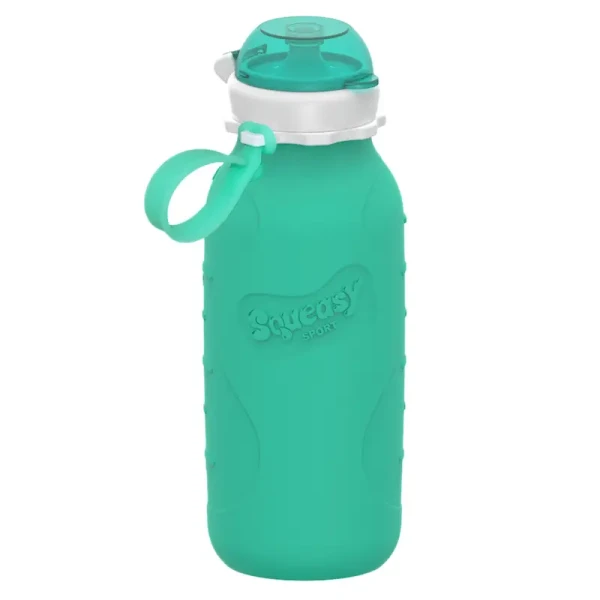 Squeasy Gear silikónová fľaša 480ml | aqua