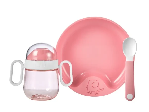 Mepal Detská jedálenská sada Mio 3-dielna Deep Pink
