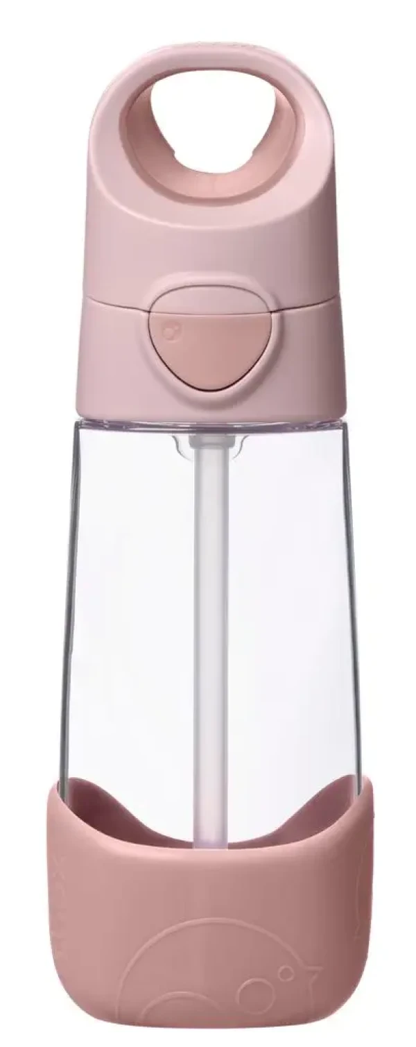 B.BOX Fľaša na pitie so slamkou 450 ml - blush crush