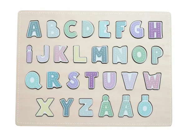 JaBaDaBaDo Drevené puzzle – Abeceda (ABC)