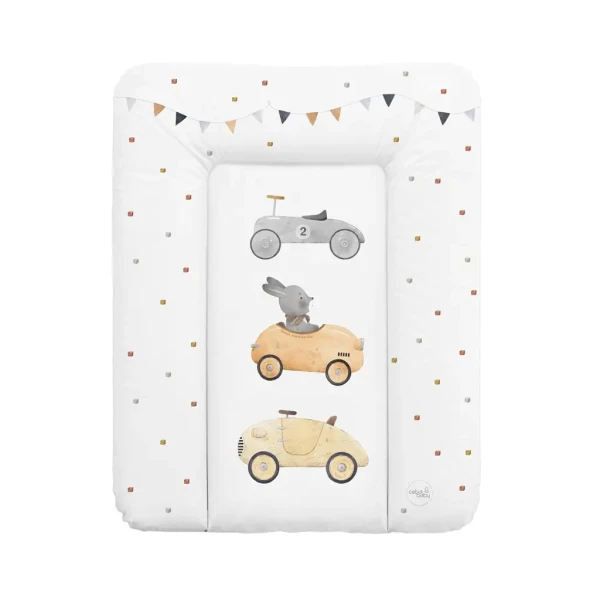 CEBA BABY Podložka prebaľovacia mäkká malá (50x70) Basic Bunny Driver