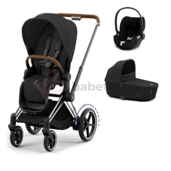 CYBEX E-PRIAM 3-kombinácia CHROME BROWN Sepia Black
