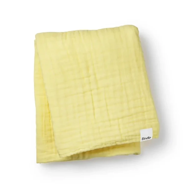 Elodie Details mušelínová pokrčená prikrývka - Sunny Day Yellow