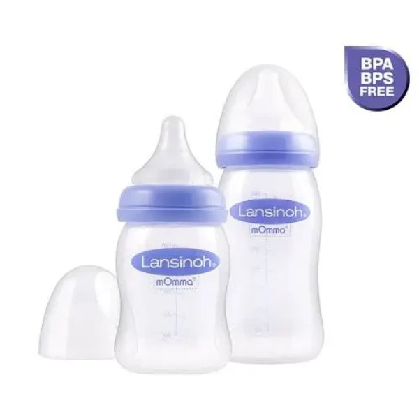 Lansinoh Dojčenská fľaša 240ml s NaturalWave TM cumlíkom (M)