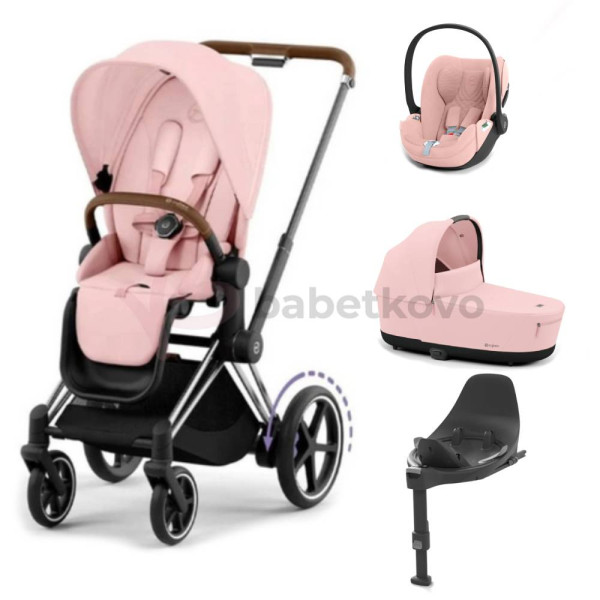 CYBEX E-PRIAM 4-kombinácia CHROME BROWN Peach pink