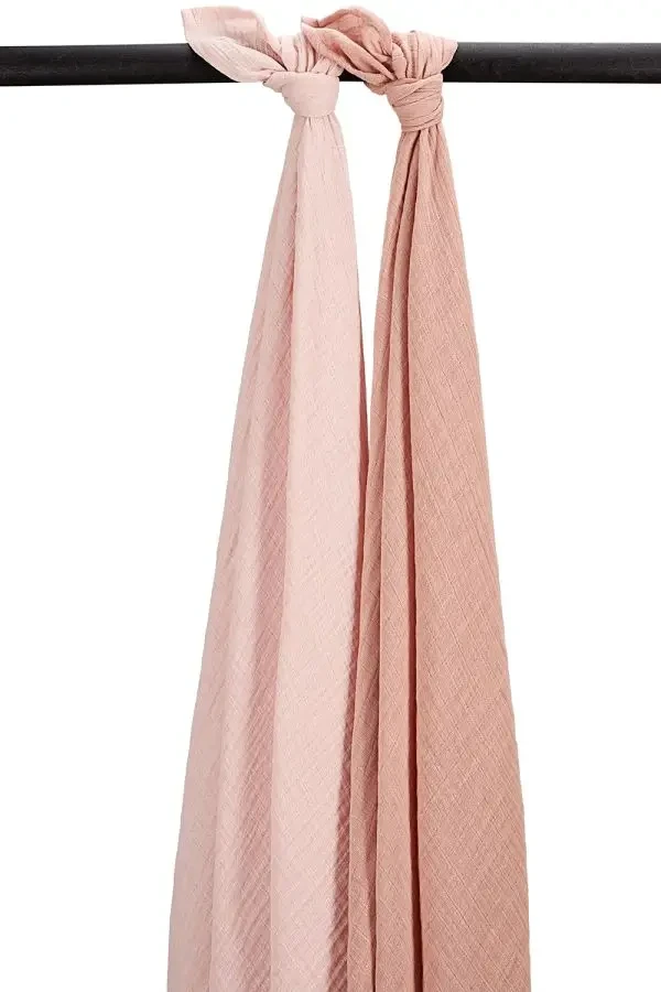 Meyco Mušelínové plienky 2-balenie Soft rose/rose