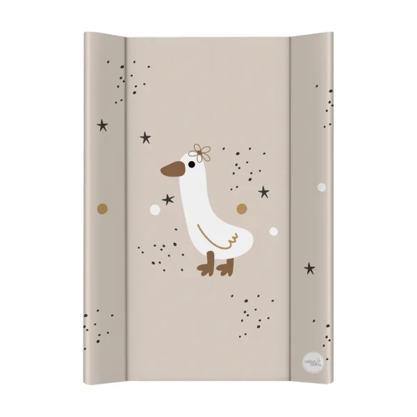 CEBA BABY Podložka prebaľovacia 2-hranná s pevnou doskou (50x70) Basic Star Duck