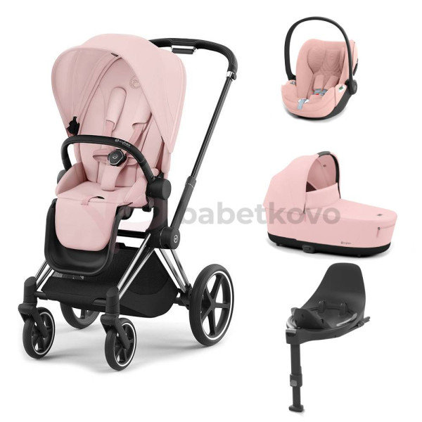 CYBEX PRIAM 4-kombinácia CHROME BLACK Peach pink