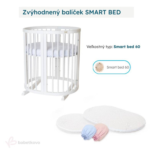 LevinFelin Zvýhodnený balíček SMART BED 60 Biela