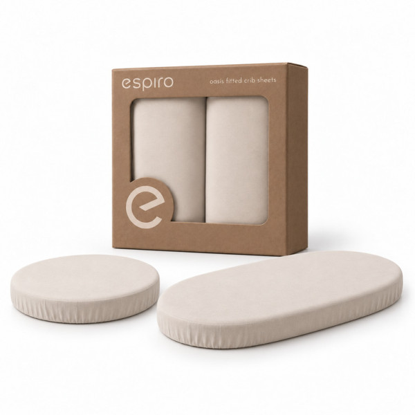 Espiro Oasis prestieradlá do postieľky 2ks béžové
