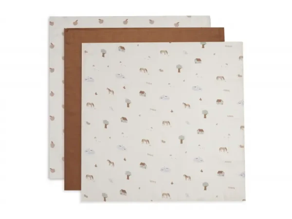 Jollein Plienka 3ks 70x70 Farm