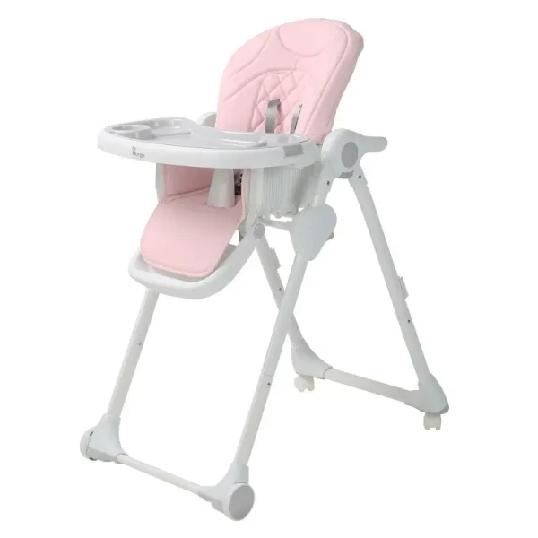 Bo Jungle Jedálenská stolička B-DINNER CHAIR WHEELY Pink