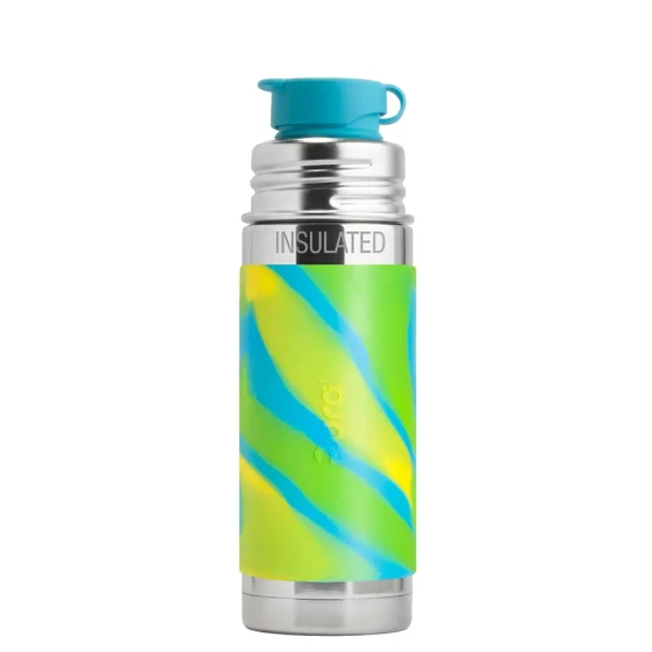 Pura® TERMO fľaša so športovým uzáverom 260ml zelená-aqua