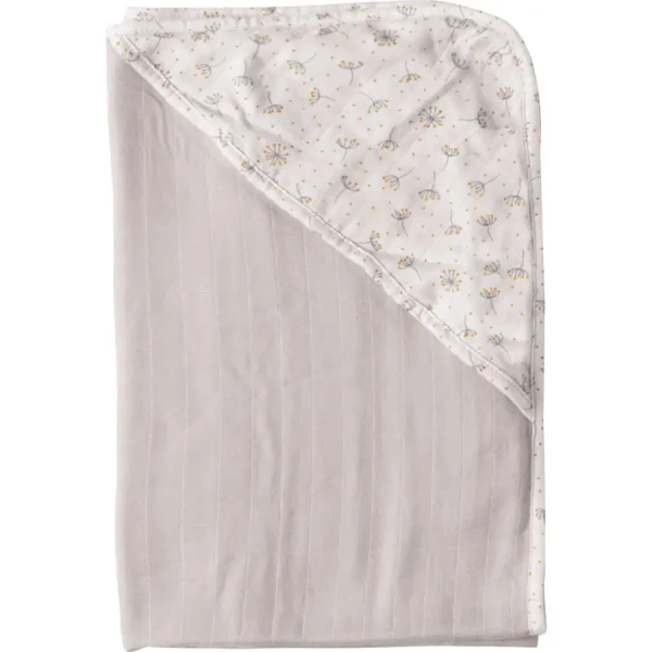 Bebe-Jou Mušelínový uterák s kapucňou bambus Bébé-Jou Fabulous Wish Grey
