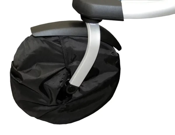 Emitex Návlek na kolesá s oskou + suchý zips 1ks - čierny