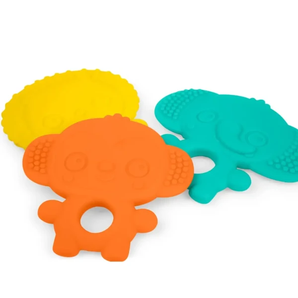 BRIGHT STARTS Hryzačka Gummy Buddies™ 3ks 3m+