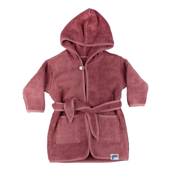 XKKO BIO Bavlnený župan Organic - Mesa Rose 12-24m