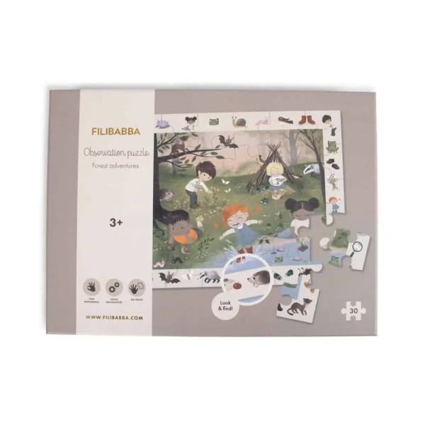 FILIBABBA PUZZLE PRE POZOROVATEĽOV - FOREST ADVENTURES