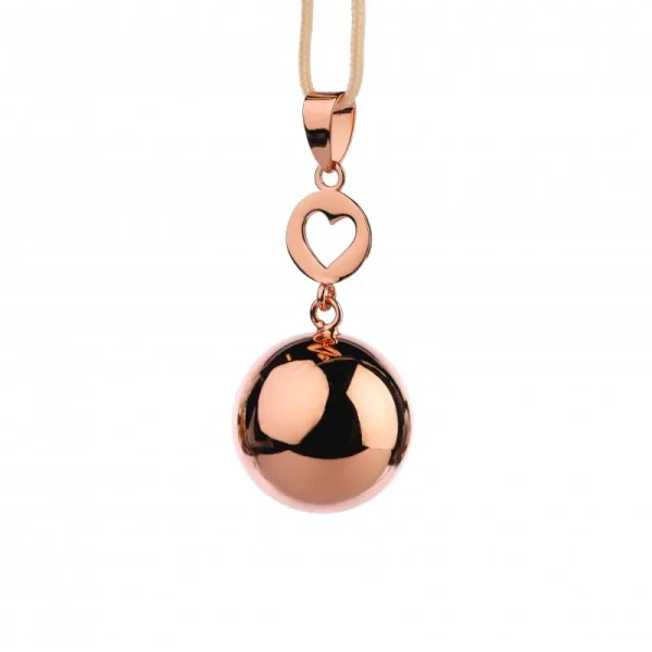 Bola Tehotenská rolnička FANTASY Rose gold heart