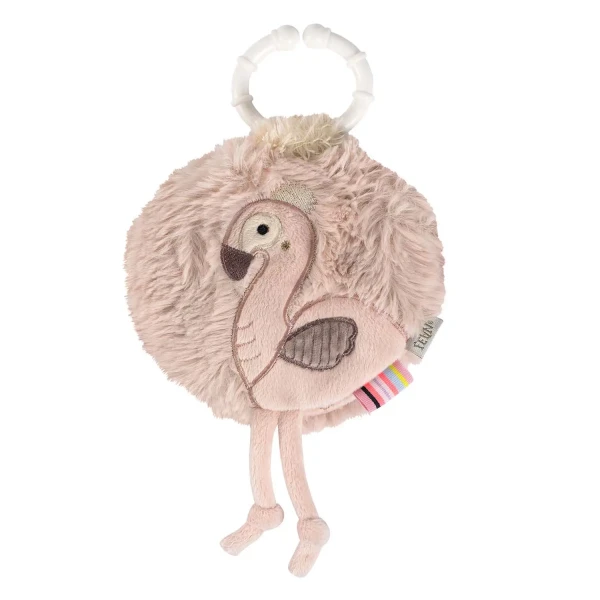 BABY FEHN Plyšová knižka plameniak, Pink