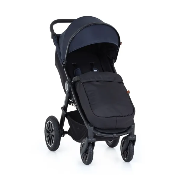 PETITE&amp;MARS Kočík športový Street+ Air Black Anthracite Blue Complete