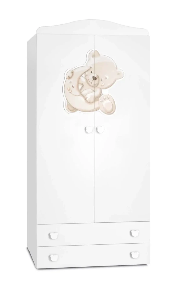 CAM Skriňa, White/Teddy