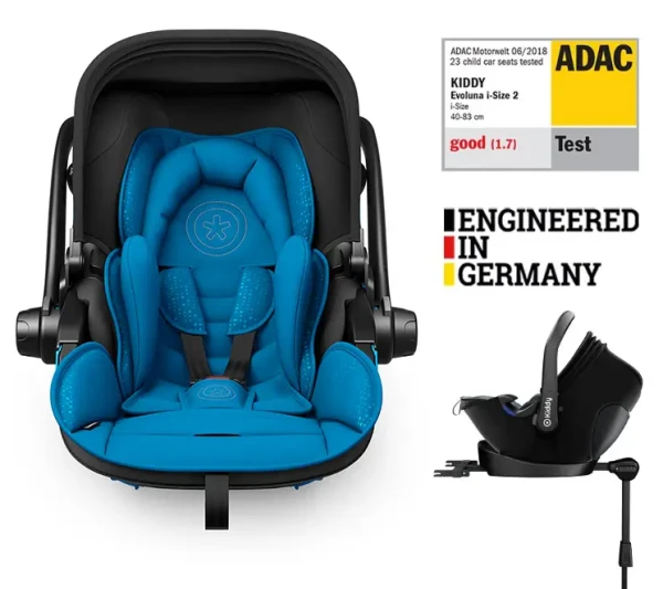 KIDDY Autosedačka Evoluna i-size 2 + Isofix základňa 40-83 cm Sky Blue