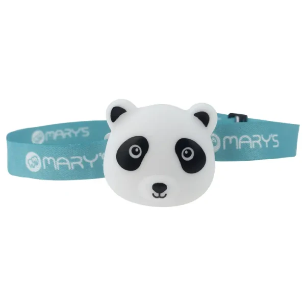 Mary’s LED detská čelovka nabíjacia panda, 38lm, Li-Pol 500 mAh, RGB