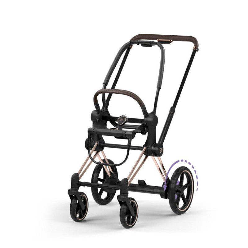 CYBEX E-PRIAM 5 Style podvozok + SEAT ROSE GOLD