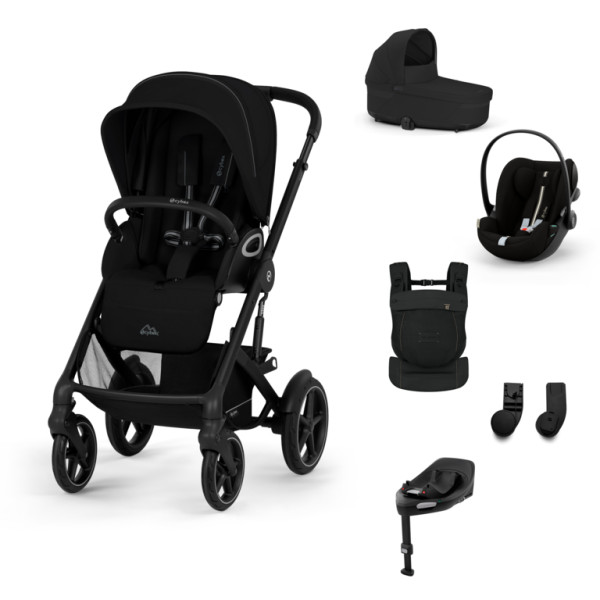 Cybex Gazelle S BUNDLE SET M + nosič AMYA 2026 -  Moon Black - Black Rám