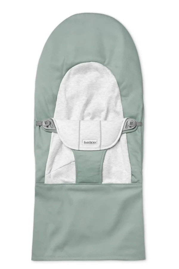Babybjorn poťah na lehátko Light Sage/Grey jersey Woven