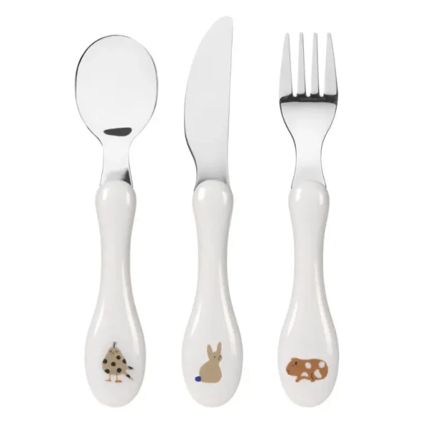 Lässig detský príbor Cutlery 3pcs Little Mateys royal blue