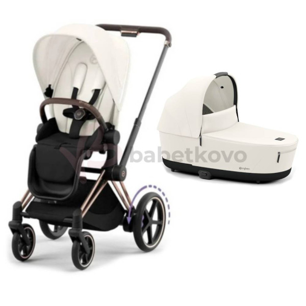 CYBEX E-PRIAM 2-kombinácia ROSEGOLD Off White